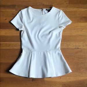 White peplum shirt